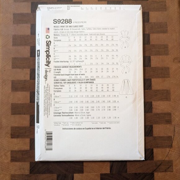 Simplicity 9288 - Uncut - Patterns by Gertie - Sizes 14-22 - Picture 2 of 4